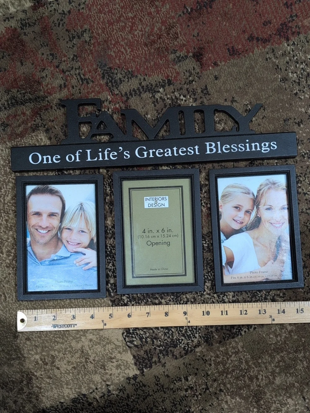 Family Photo Frame - Black